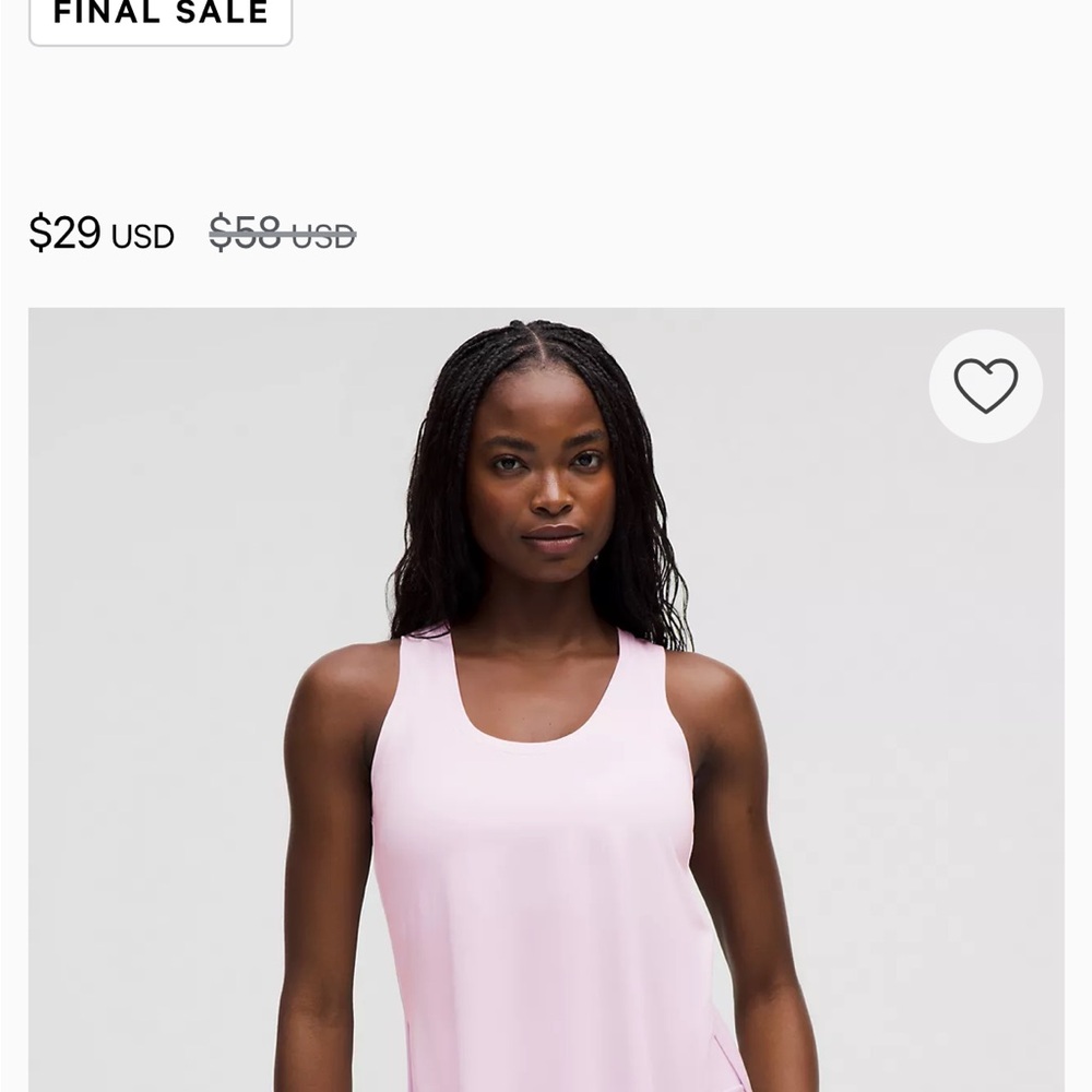 2 NWOT lululemon athletica Silky Side-Slit Tanks (pink and lavender)